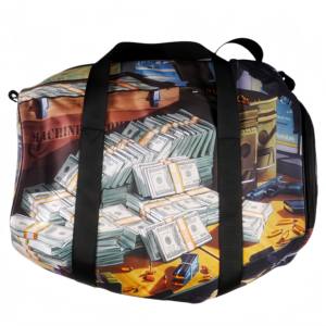 Sacs fourre-tout unisexes vintage les plus populaires, logo imprimé personnalisé, imprimés animaliers, polyester, capacité 20-37L, fermeture éclair étanche - Product Image 4