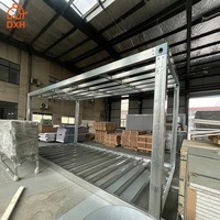 Cadre de conteneur préfabriqué en acier moderne, détachable, personnalisable, empilable, en kit plat, durable, disponible en 10, 20, 30 et 40 pieds