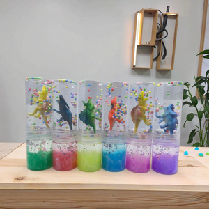 Kit de slime dinosaure avec figurine T-Rex 3D et perles en mousse, jouet sensoriel non toxique pour enfants, texture extensible et transparente - Product Image 3