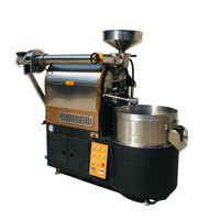 Torréfacteur à café DF-007, machine à torréfier semi-air chaud, tambour en acier inoxydable de 6 kg, flamme semi-directe pour café et cacao