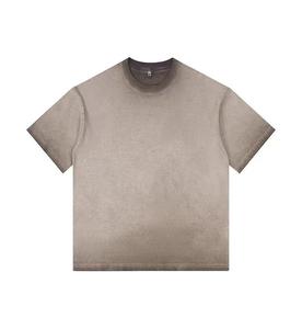 Áo thun nam hè hot sale, thiết kế cũ kỹ, 100% cotton, dáng rộng, in logo tùy chỉnh, thời trang đường phố, áo thun nam size lớn - Product Image 1