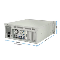 Ordinateur industriel robuste 4U monté en rack, serveur embarqué, système Win7/8/10 Linux pour les soins médicaux et les solutions tout-en-un