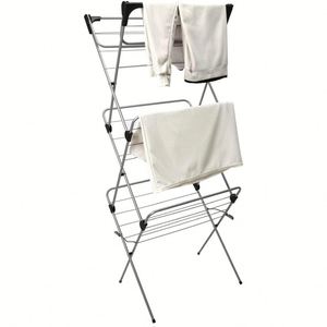 Séchoir à linge vertical pliable à 3 niveaux, séchoir à air chaud, étendoir à linge portable - Product Image 2