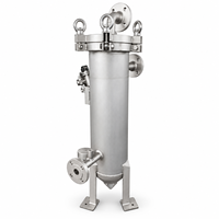 Boîtier de filtre industriel à cartouche unique avec couvercle à ouverture rapide pour systèmes d'applications de filtration de liquides fins