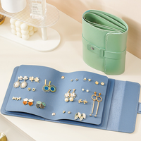 Estuche para Pendientes RR, Práctico Organizador de Aretes, Libro de Almacenamiento de Joyas para Mujer, Estuche de Viaje para Joyas, Bolsa para Pendientes