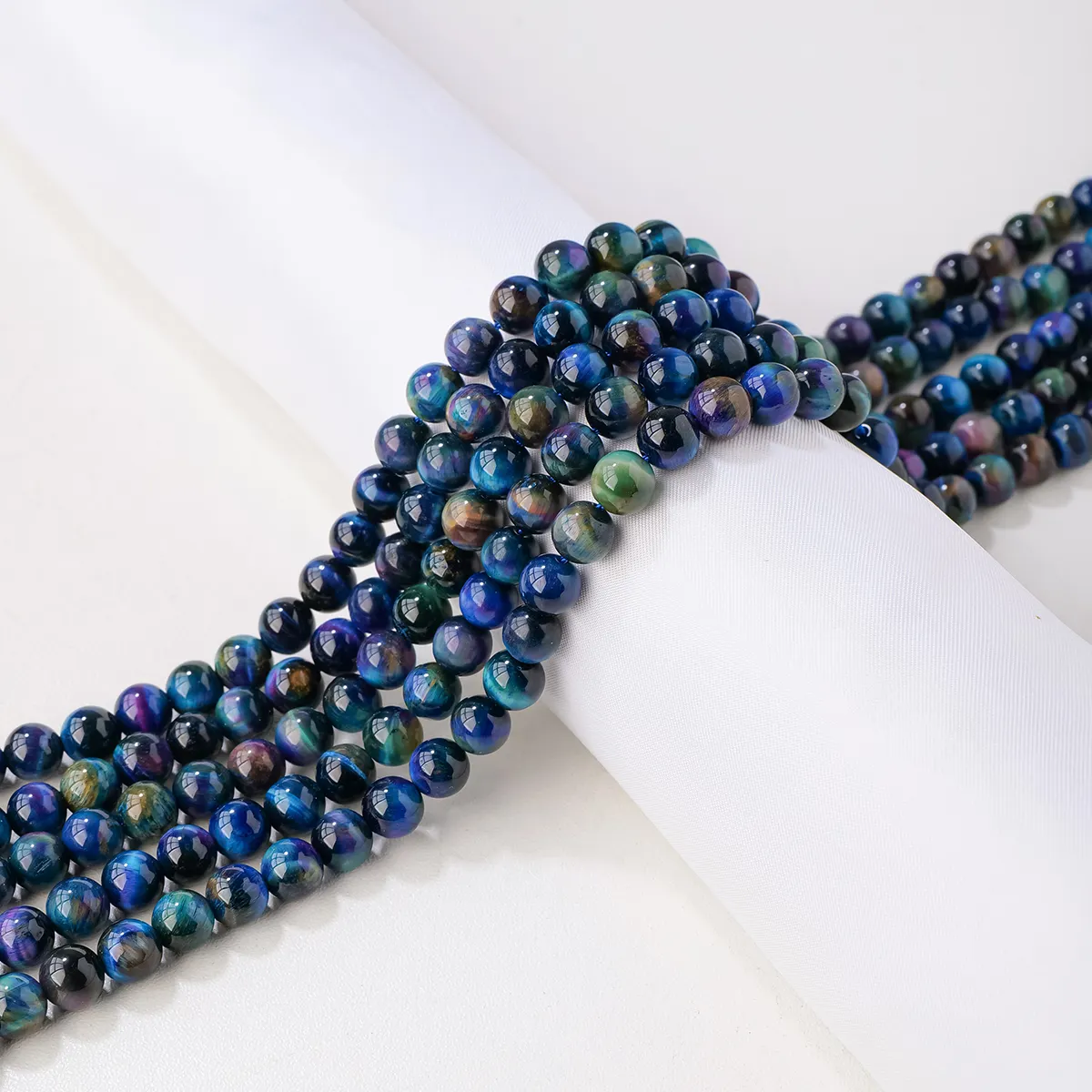 Natürliche Kristall runde Perlen DIY Herren und Damen Armband Halskette Kristall perlen halbfertige Stränge
