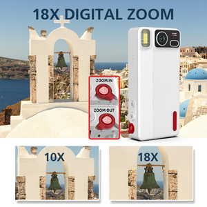 Nouvel appareil photo avec coque transparente, vidéo 4K, photo 64MP, zoom numérique 18X, objectif rotatif à 270 degrés, écran de 2,8 pouces - Product Image 5