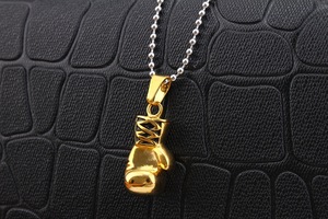 Titanium Steel <b>Boxing</b> <b>Glove</b> Pendant <b>Necklace</b> | Stainless Steel Men's Fashion Jewelry - Product Image 2