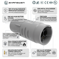 Câble de signalisation CAT6 UTP 24AWG avec connecteur RJ45 4 paires 8 broches, gaine mate PA6, pour extérieur, indice IP67