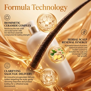 <span class=keywords><strong>Champú</strong></span> Natural de Cúrcuma y Semilla Negra Personalizado OEM para la Limpieza, Hidratación y Nutrición del Cabello, Gel de Ducha Diario para el Bienestar, Sin Silicona - Product Image 5