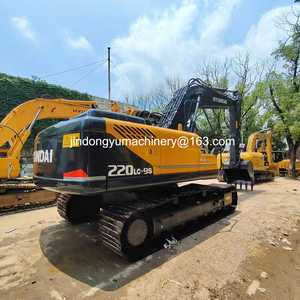 Excavadora de cadenas usada Hyundai 220-9S de 22 toneladas de servicio pesado con motor Hyundai y alta potencia de excavación - Product Image 4