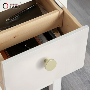 Oukali Hot Selling Furniture Cabinet Handle Black Brushed Brass Zinc Alloy Kitchen Cabinet Bedroom Drawer Handles and <strong>Knobs</strong> - Product Image 6