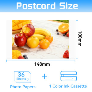 Cartouche d'encre et papier autocollant compatibles <span class=keywords><strong>Canon</strong></span> <span class=keywords><strong>Selphy</strong></span> KP-108IN, 3 couleurs, 108 feuilles de papier brillant 4x6 pour <span class=keywords><strong>Selphy</strong></span> CP1500 CP1300 - Product Image 3