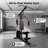 Équipement de fitness multifonctionnel, grande station d'entraînement combinée avec système de poulies à charges, équipement d'exercice en métal