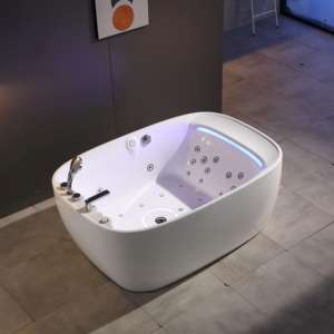 Vasca Idromassaggio Sexy Rotonda/Ovale per 2 Persone, Autoportante, da Interno, in PVC, con 30 Getti, Design Moderno, Idrogetti - Product Image 4