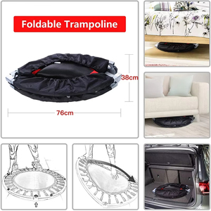 Mini Trampolín Elástico Plegable Multicolor <span class=keywords><strong>de</strong></span> Alta Calidad para Venta al por Mayor, <span class=keywords><strong>Cama</strong></span> Elástica Individual Segura para Gimnasio - Product Image 4