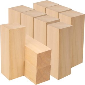 2x2x2 pulgadas 5*5*5cm bloques de talla de tilo sin terminar para manualidades Diy y uso en taller juguetes de madera - Product Image 1