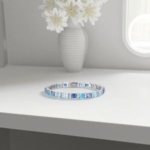 For <strong>Children</strong> Popular Style for Women Wedding Party Hip-Hop Rock Events S925 <strong>Silver</strong> Platinum Plated Zircon Tennis Charm <strong>Bracelet</strong> - Product Image 2
