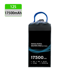 Descarga rápida 12S 44,4 V 17500mAh Paquete de batería LiPo de estado semisólido 300Wh/kg Densidad de energía 10C Descarga para VTOL Drone High - Product Image 1