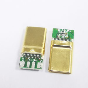 Nam nối Loại C <span class=keywords><strong>USB</strong></span> 3.1, hàn <span class=keywords><strong>USB</strong></span> 2.0 loại C nam 16pin PCB một plug <span class=keywords><strong>LCP</strong></span> trắng kết nối - Product Image 2