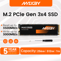 MAXBY M1 512GB PCIe 3.0 X4 NVMe SSD 550TB TBW 3500MB/s Kecepatan Baca untuk Peningkatan Penyimpanan PC Gaming