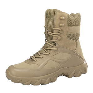 Bottes tactiques de travail pour hommes DF 8511 Desert Black en cuir, pour moto, combat, grandes tailles, EVA, daim synthétique, chaussures TACTIC pour hommes, semelle en caoutchouc - Product Image 3