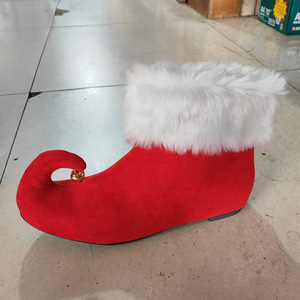 Nuovi Arrivi: Stivaletti a Punta con Pelliccia e Campanelle <span class=keywords><strong>di</strong></span> <span class=keywords><strong>Natale</strong></span>, Scarpe per Costumi <span class=keywords><strong>di</strong></span> Halloween e Giochi <span class=keywords><strong>di</strong></span> Ruolo, Vendita all'Ingrosso - Product Image 3