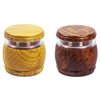 43*21mm avec 3 parties broyeur de chanvre en plastique pratique broyeur de chanvre en gros moins cher prix broyeur de tabac en plastique