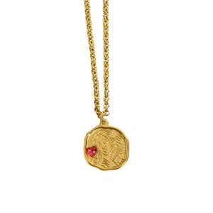 Collar de ythology chapado antiguo, disco de Teel chapado en oro de 18K, diosa reek ETRO - Product Image 5