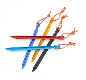 Estacas de acero para tiendas de campaña de 30 cm, estacas de suelo de colores para camping y playa, de grado industrial. - Product Image 2