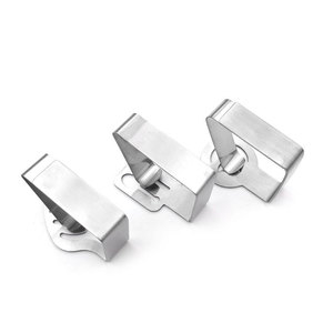 Clips de fixation de <span class=keywords><strong>nappe</strong></span> en acier inoxydable épaissie directe d'usine accessoire de décoration de Table de conception étoile lune - Product Image 4