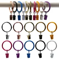 CNglam dusche vorhang ringe mit clips rostfrei metall clip mit ring vorhänge schellen mit haken für hängen vorhänge bögen