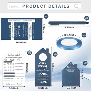 Kit Open House pour Agents Immobiliers : Panneau <span class=keywords><strong>d</strong></span>'inscription, Livre de Visiteurs, Badges, Stylos et Plus Encore - Product Image 2