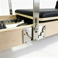 Reformer Pilates Professionnel Pliable en Érable Écologique, Gain de Place, Multi-usage, Portable, Réglable pour la Maison et le Studio