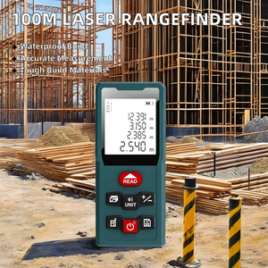 Portable 50m 80m 100m LCD affichage télémètre Laser étanche caractéristique industriel usage domestique Distance mètre économie de données infrarouge - Product Image 2