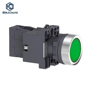 Nouveau et Original Série XA2 Bouton-poussoir lumineux complet XA2EW33B1 XA2EW33M1 Retour par ressort vert - Product Image 1