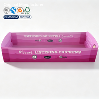 Boîte à pâtisserie rectangulaire longue personnalisée, imprimée, écologique, biodégradable, en papier alimentaire pliable pour les en-cas en rouleaux