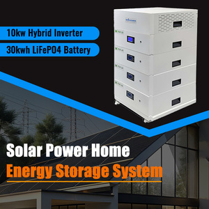 SPS001 Sistema de Almacenamiento de Energía Solar Híbrido de 10kw con Batería Apilable de 51.2v 30kwh 600ah, Kit Completo para el Hogar - Product Image 2