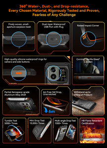 Blackview 5G Gồ Ghề Điện Thoại Thông Minh 12 + 256GB Android 15 Ánh Sáng Đèn Flash 20000MAh Tầm Nhìn Ban Đêm Chính 64MP Máy Ảnh Blackview Xplore 1 - Product Image 6