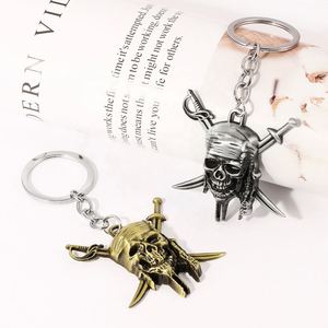 Nouveau porte-clés Pirates des Caraïbes, porte-clés de voiture squelette masqué du capitaine Jack Sparrow, cadeaux pour hommes - Product Image 3