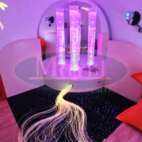 Tube à bulles LED d'angle, tube à bulles interactif sensoriel, aquarium, mobilier de salle sensorielle apaisante