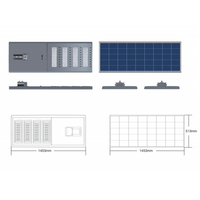 Lampadaire solaire LED DC IP66 certifié CCC CE RoHS, batterie Lifepo4, aluminium, garantie 5 ans