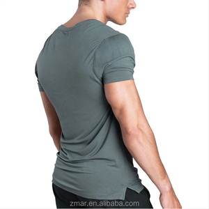 Plain <span class=keywords><strong>uomo</strong></span> Gym T-Shirt di Fitness Sottile Formazione Tee <span class=keywords><strong>Abbigliamento</strong></span> <span class=keywords><strong>Sportivo</strong></span> - Product Image 2