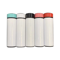 Bouteille de Sport Isotherme Sous Vide à Affichage de Température pour Sublimation, Bouteille d'Eau Intelligente Personnalisable en Acier Inoxydable
