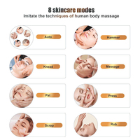 Appareil de beauté facial domestique à succès, rechargeable par USB, masseur facial multimodes à vibrations, outil de soin de la peau