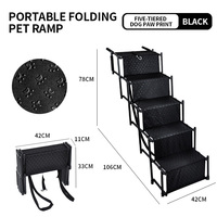 Rampe pliable pour chien, marches pliables pour animaux de compagnie, marches légères et portables pour chien, escaliers pliables pour chien pour voitures et camions
