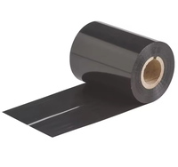 Vente en gros ruban de cire couleur noir ruban de cire à transfert thermique personnalisé pour imprimante d'étiquettes