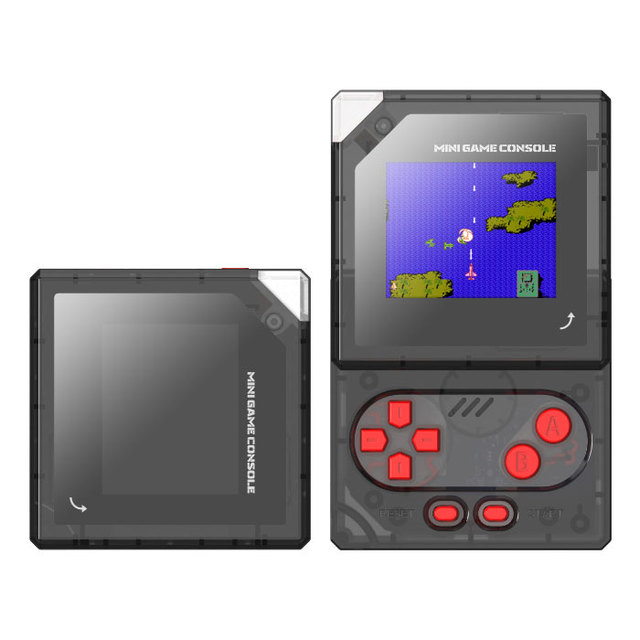 Factory OEM/ODM Mini Retro Video Game Console Rotating Screen Family Handheld Game Player With Decorative Cards