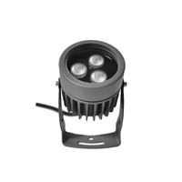 YOUWIN Spot LED en aluminium de haute qualité 3W extérieur étanche IP65 carré unique projecteurs RVB blanc chaud (3000K) couleur