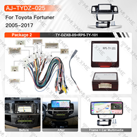 Système de lecteur multimédia pour tableau de bord Android 14 12,3 pouces 6+128G Carplay pour TOYOTA FORTUNER 2005-2017 LHD RHD UV Noir